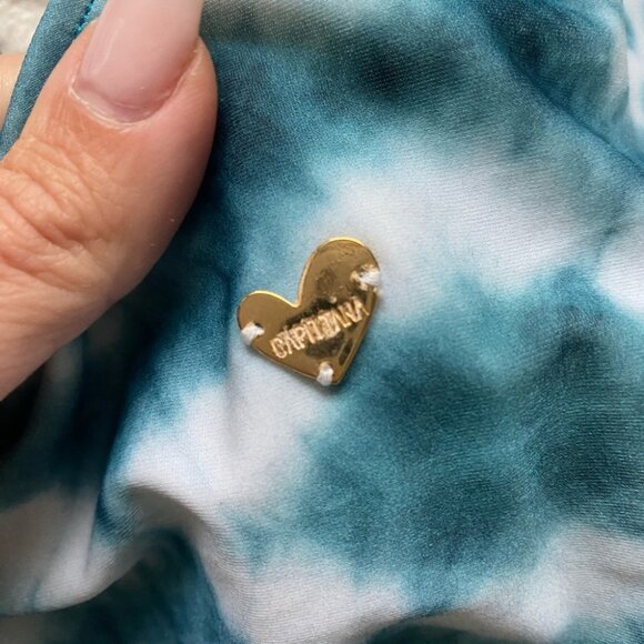 Capittana Aloha Swimsuit Blue White One Piece Monokini Bikini Halter Backless - Picture 12 of 16